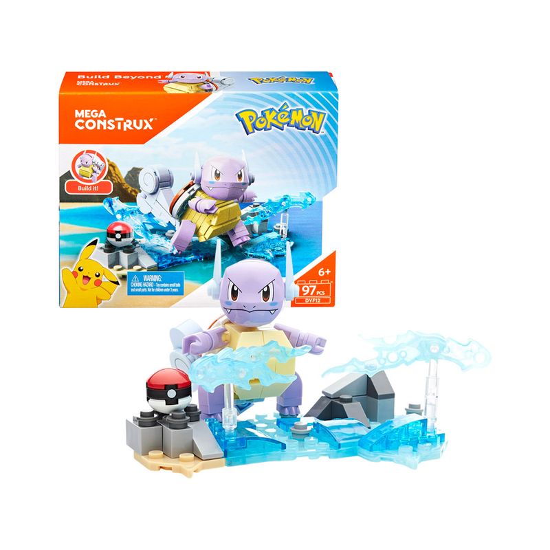 POKEMON - Mega Construx Pokemon Wartortle 97 Piezas