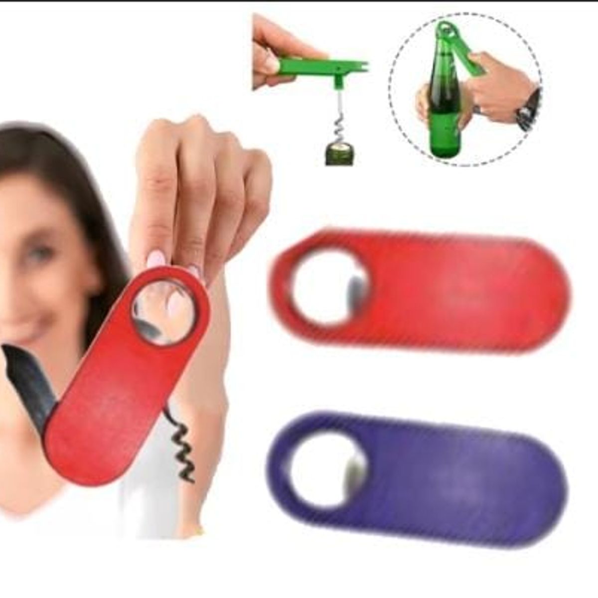 GENERICO - Accesorio de cartera Abridor navaja destapador portatil