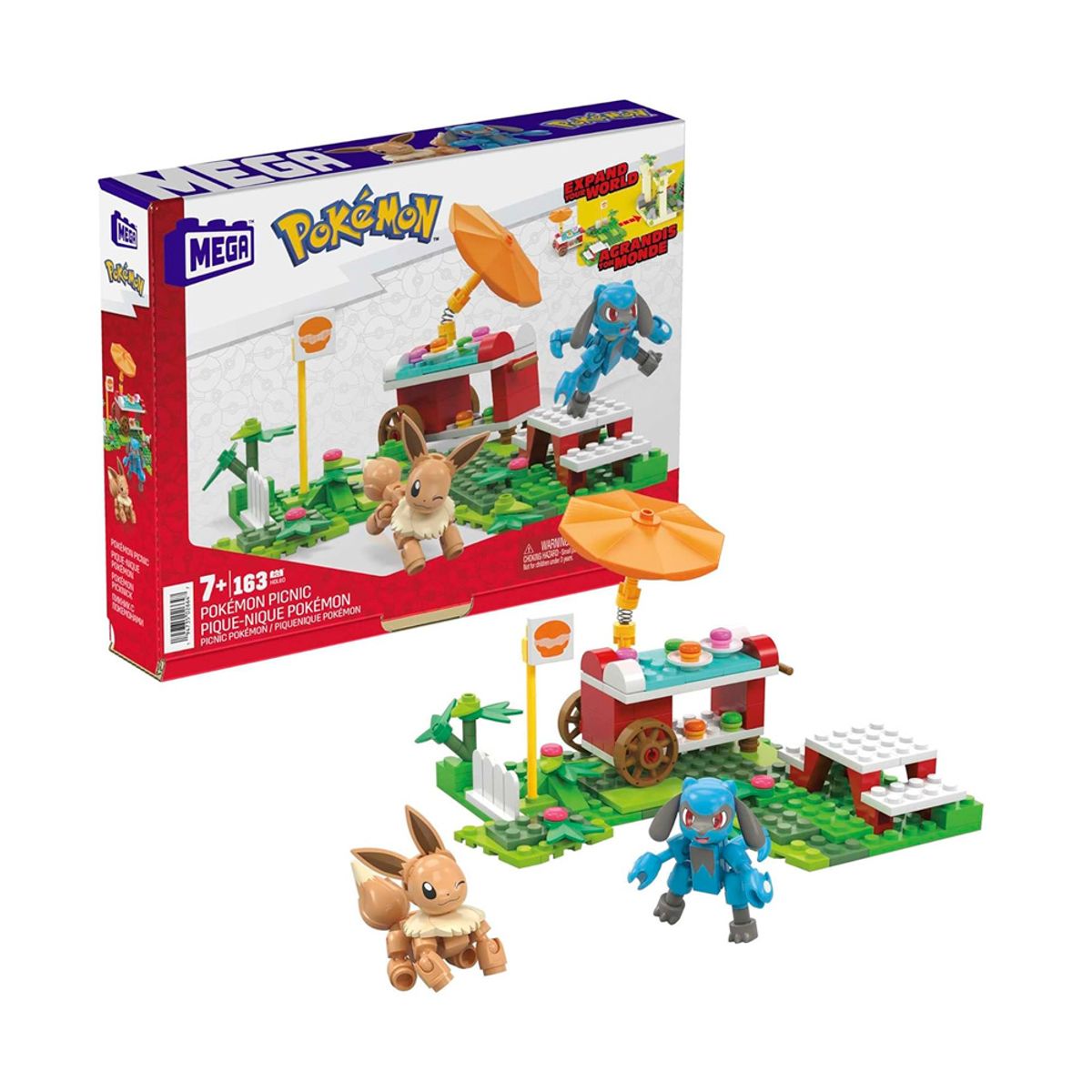 POKEMON - Pokemon Mega Picnic Eevee Riolu 163 Piezas