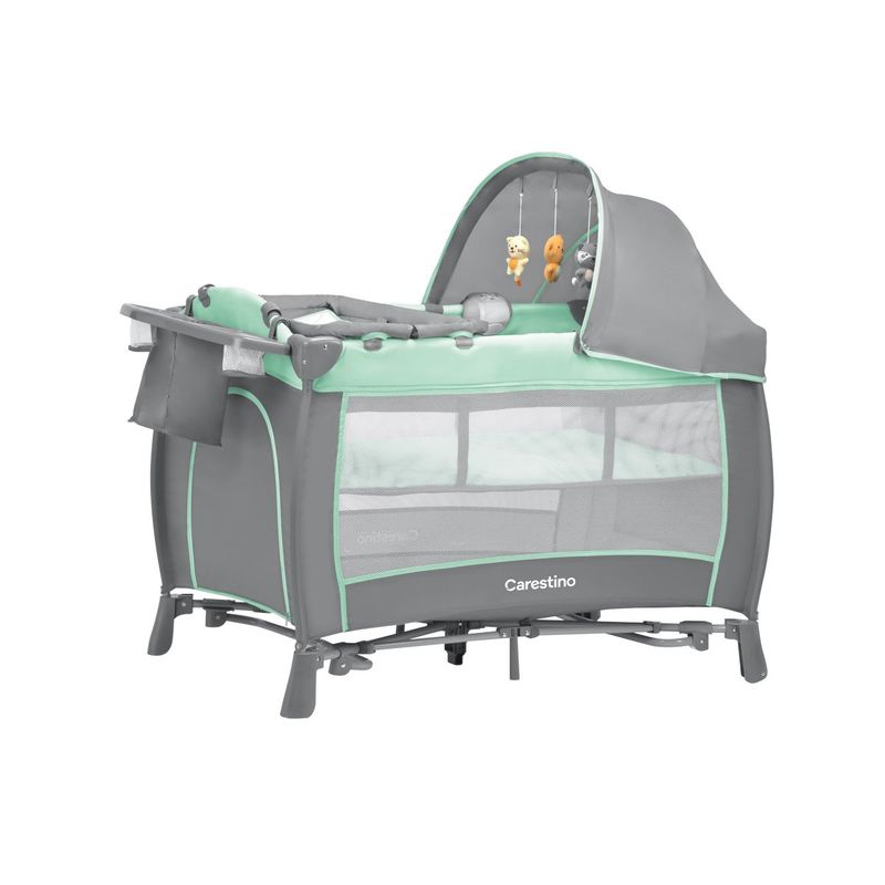 CARESTINO - Cuna Corral Venecia Verde Agua