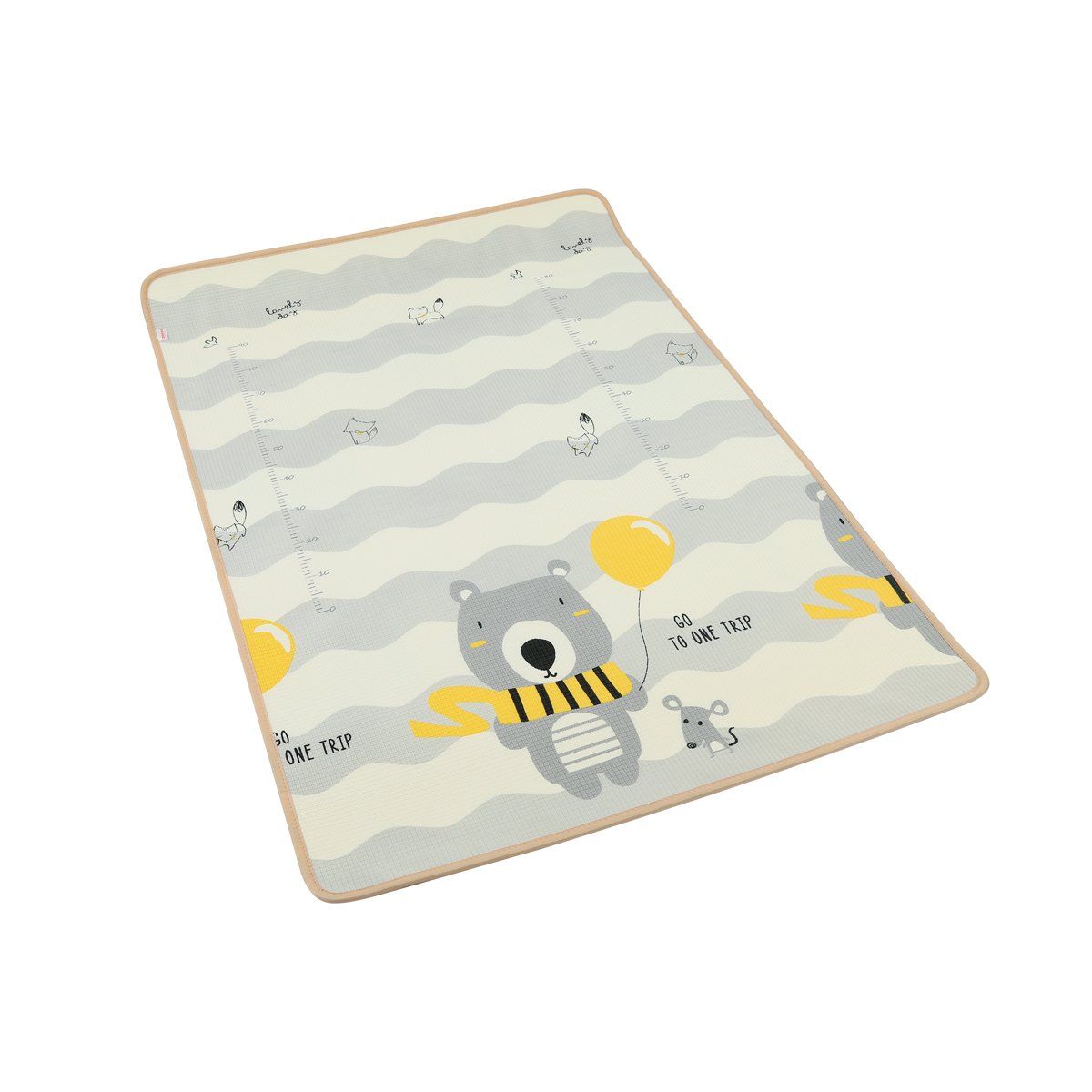 CARESTINO - Alfombra antigolpes Reversible 120 x 180 Oso