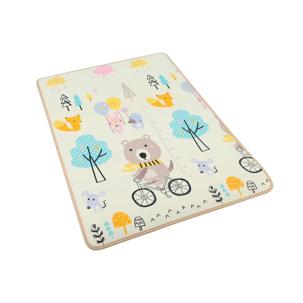 CARESTINO - Alfombra antigolpes Reversible 120 x 180 Oso