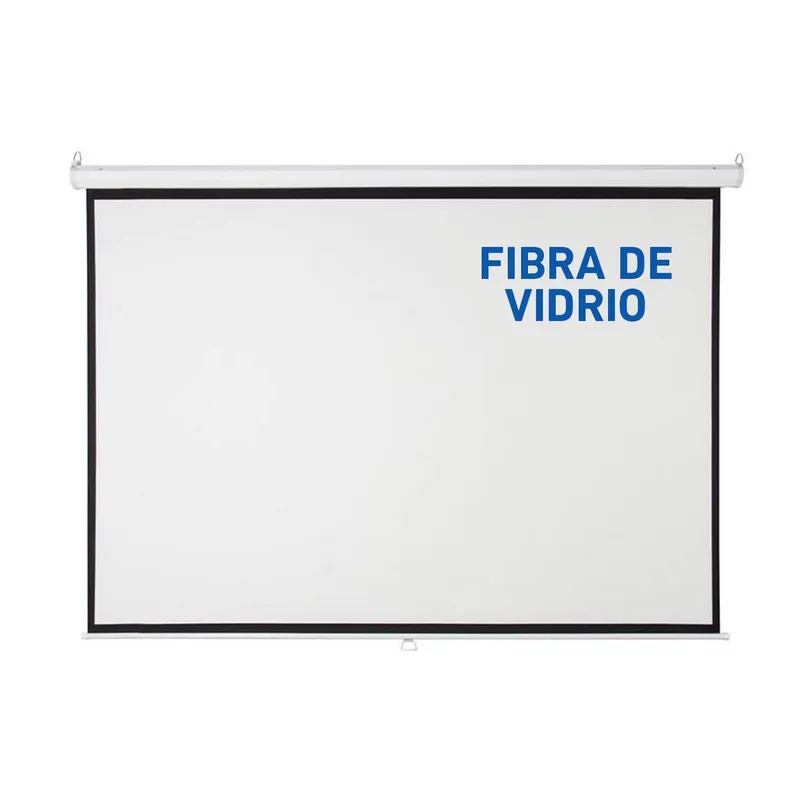 NEO DIGITAL - Pantalla ecran manual fibra de vidrio 100 pulgadas 2.03x1.52m