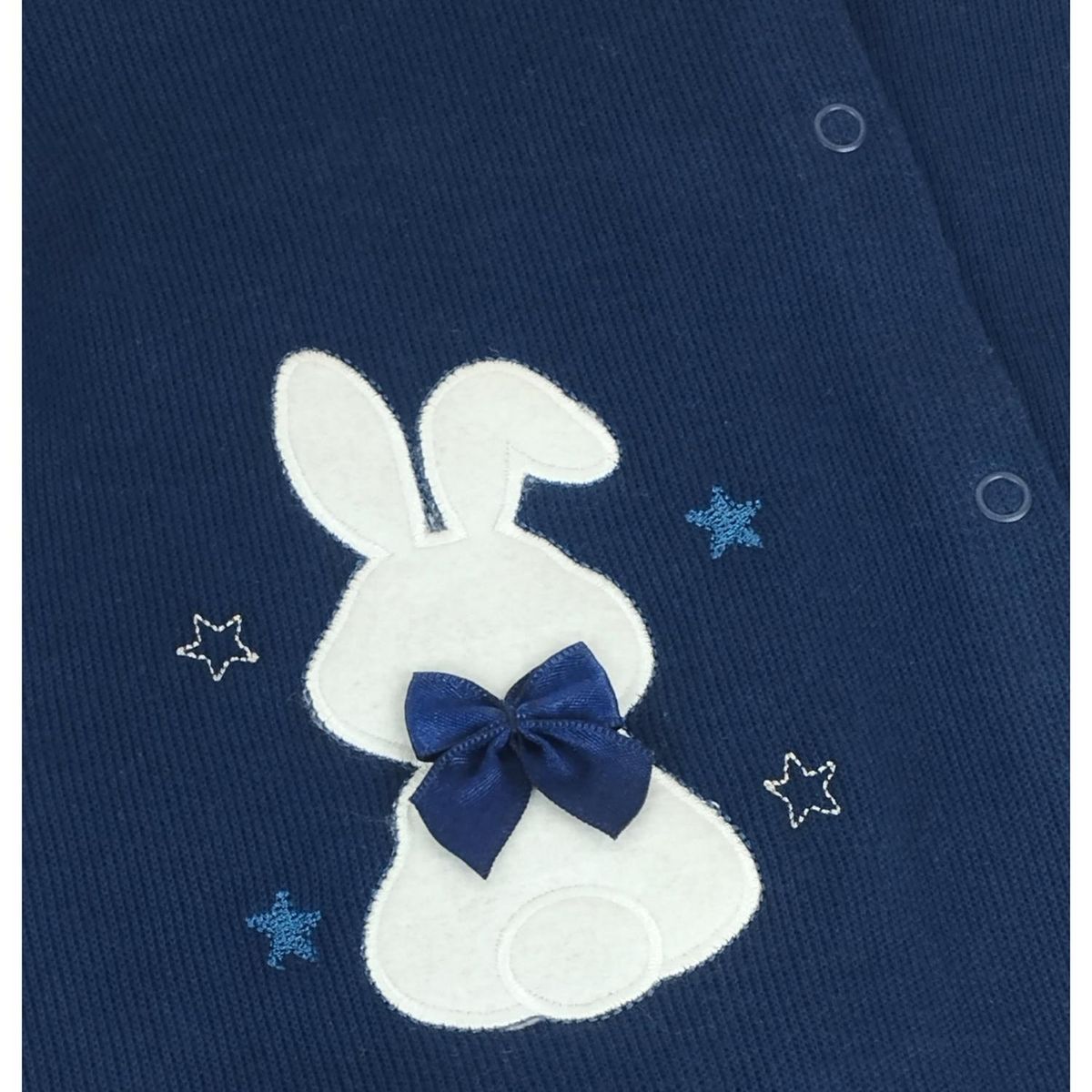 GENERICO - Enterizo Bebé con Capucha y Orejas de Conejo Azul