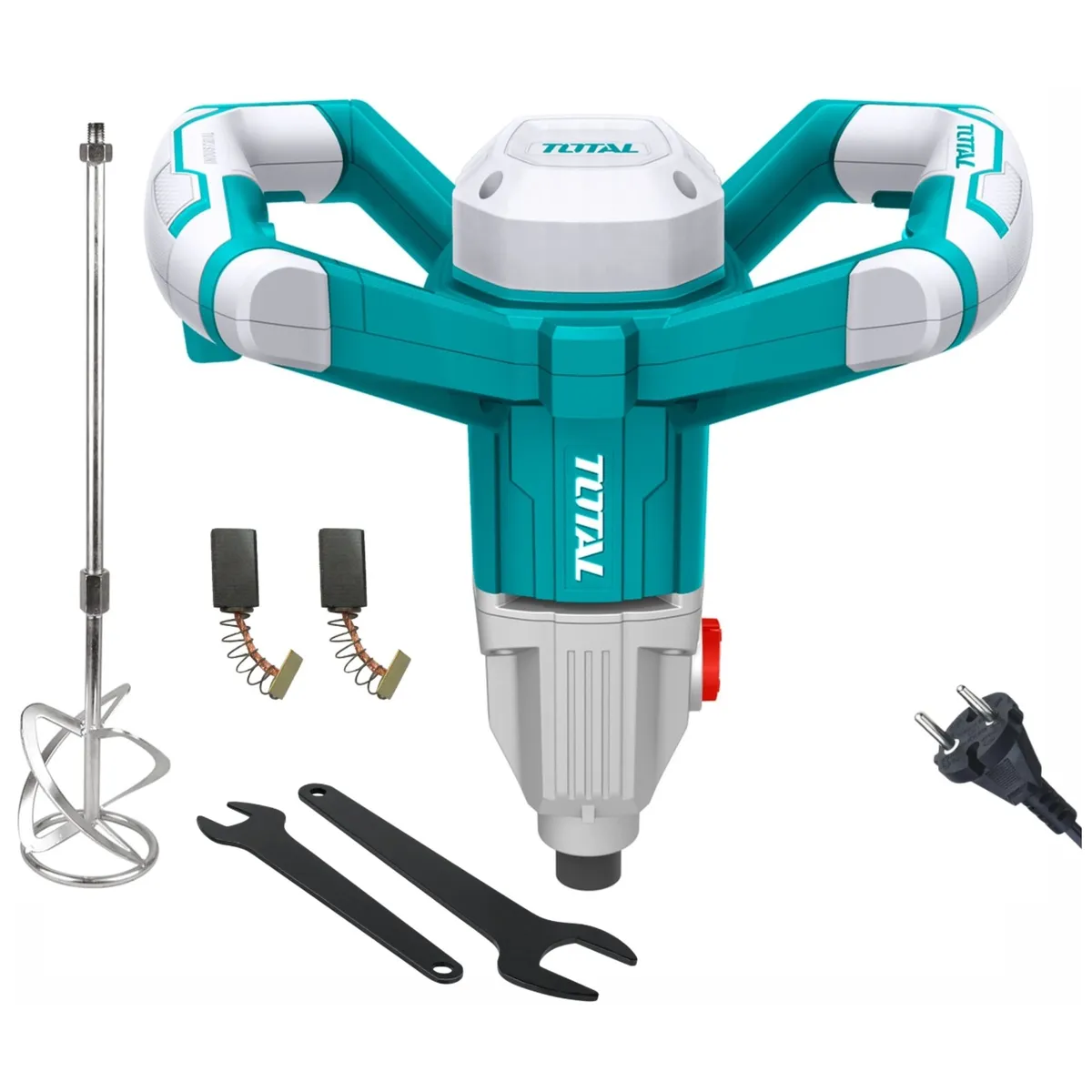 TOTAL TOOLS - Mezclador Revolvedor de mortero pegamento porcelanato cemento 1400W