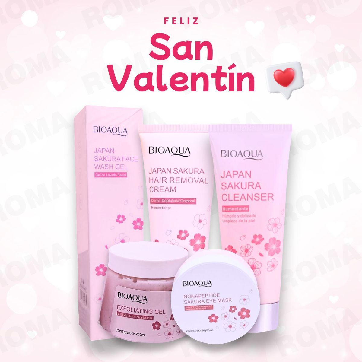 BIOAQUA - KIT DE JAPAN SAKURA 5 PRODUCTOS - BIOAQUA