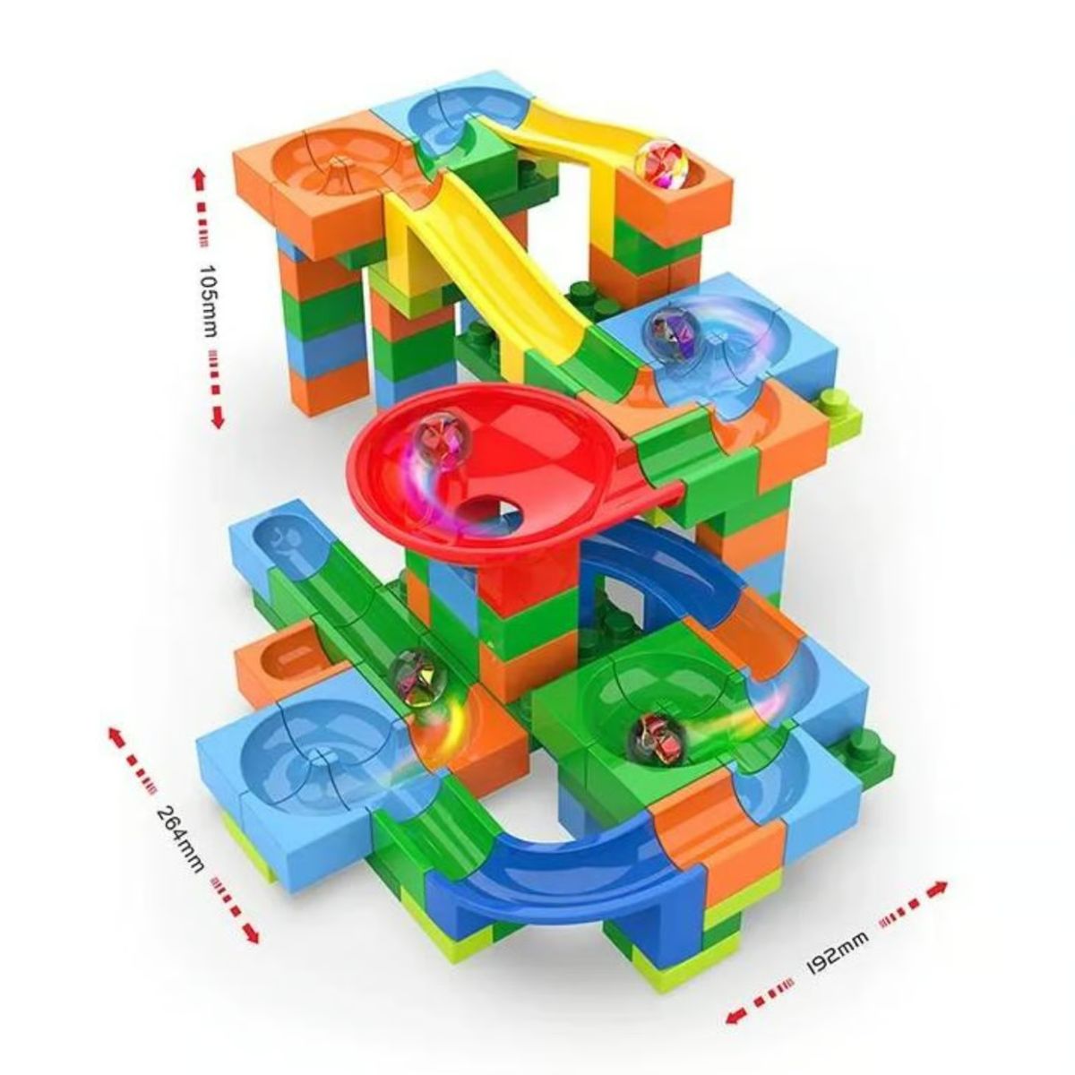 GENERICO - Juego Bloque de Construcción TRACK MAZE 128 PCS