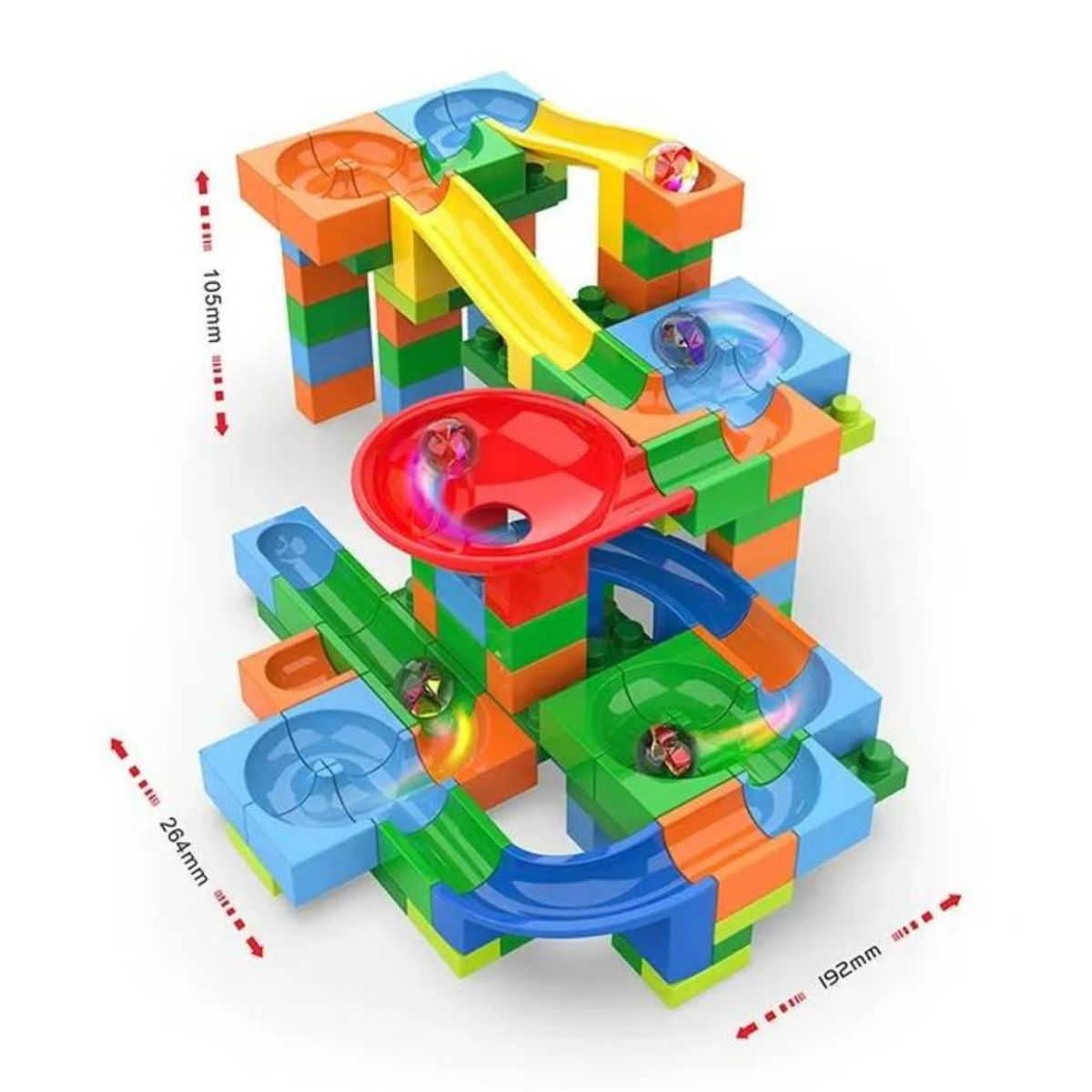 GENERICO - Juego Bloque de Construcción TRACK MAZE 128 PCS