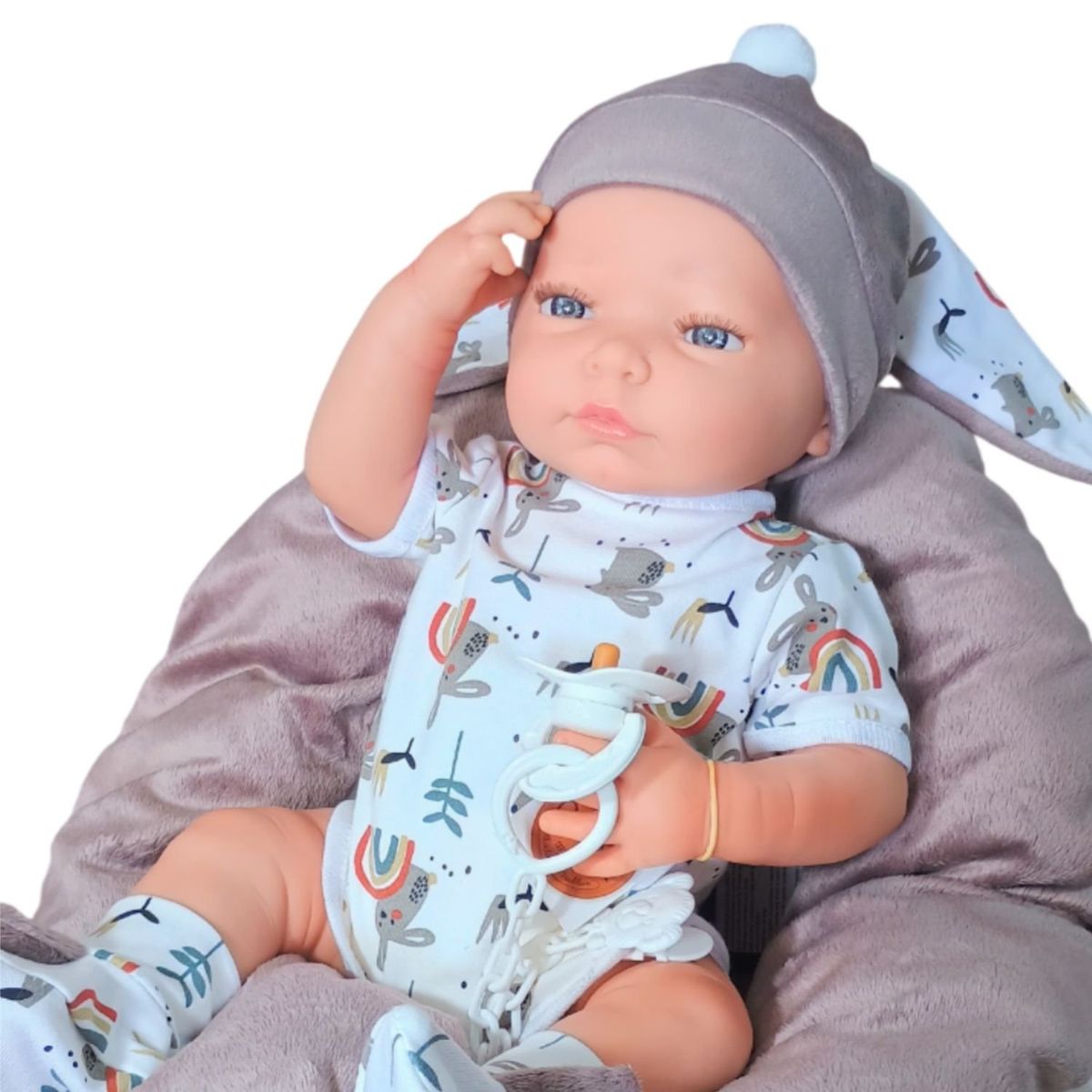 MUÑECAS REBORN - Muñeco Recién Nacido Berjuan Alvaro Tipo Reborn 43 cm