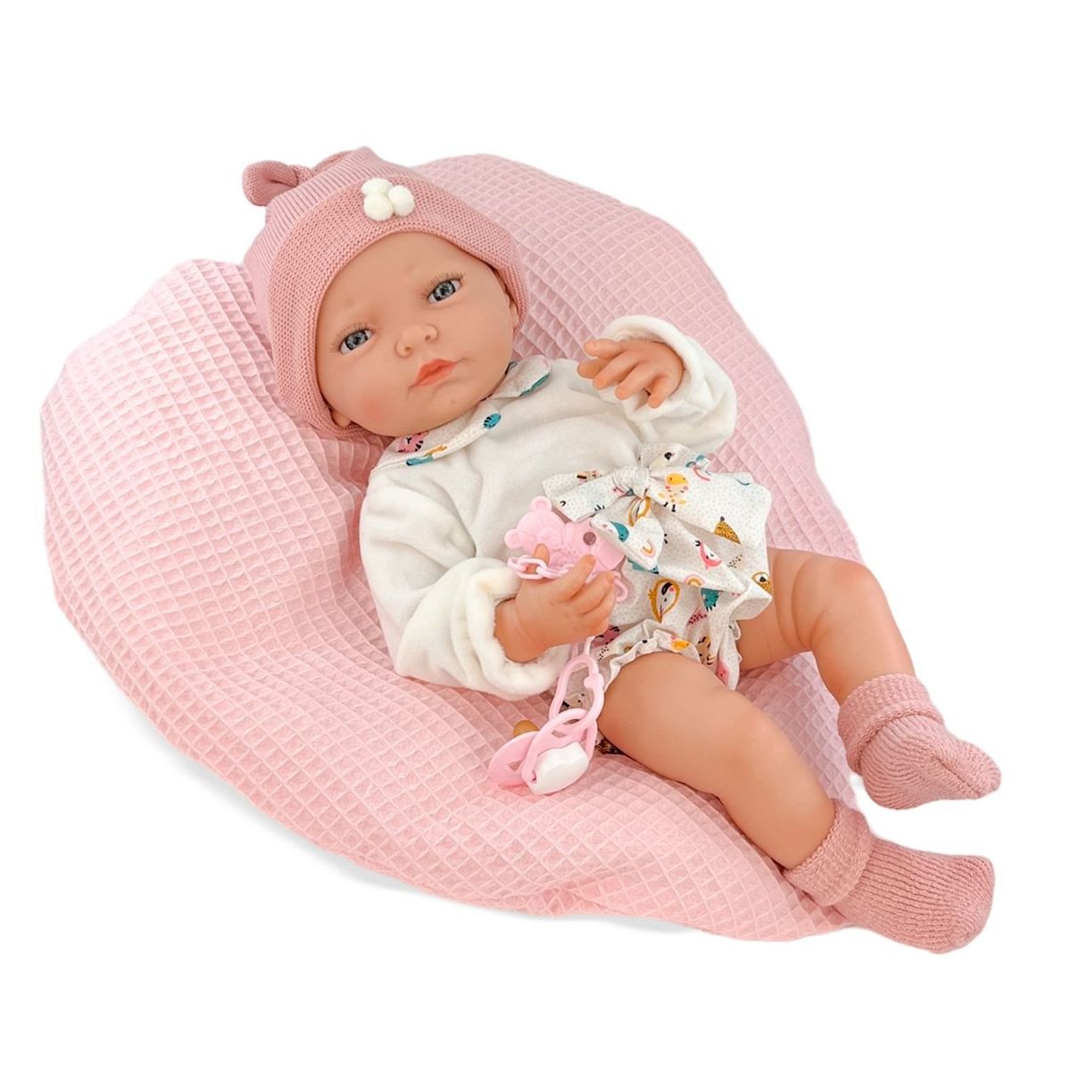 MUÑECAS REBORN - Muñeca Recién Nacida Berjuan Nataly Tipo Reborn 43 cm