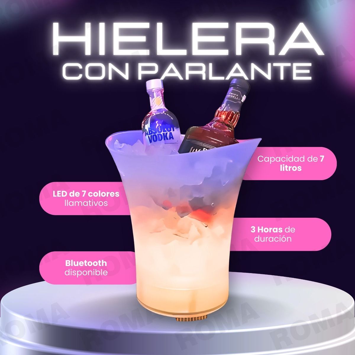 GENERICO - HILERA CON PARLANTE Y LUCES LED + REGALO