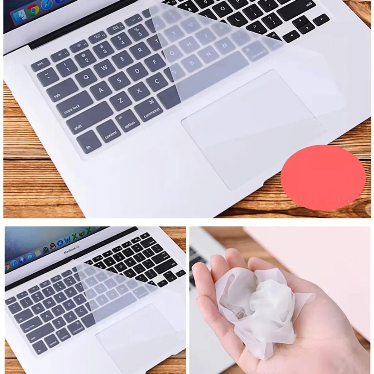 GENERICO - Protector de Silicona Universal para Teclado de Laptop Funda Hasta 15