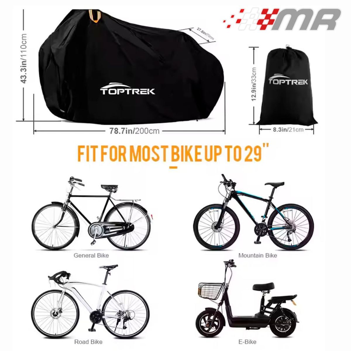 TOPK - Funda Covertor para bicicleta de Montaña o Ruta