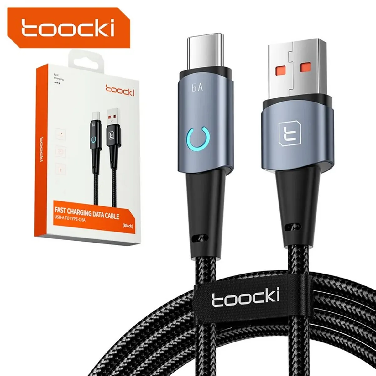 OEM - Cable Usb Tipo C - 2 Metros 6A Carga Rapida y Datos - Toocky