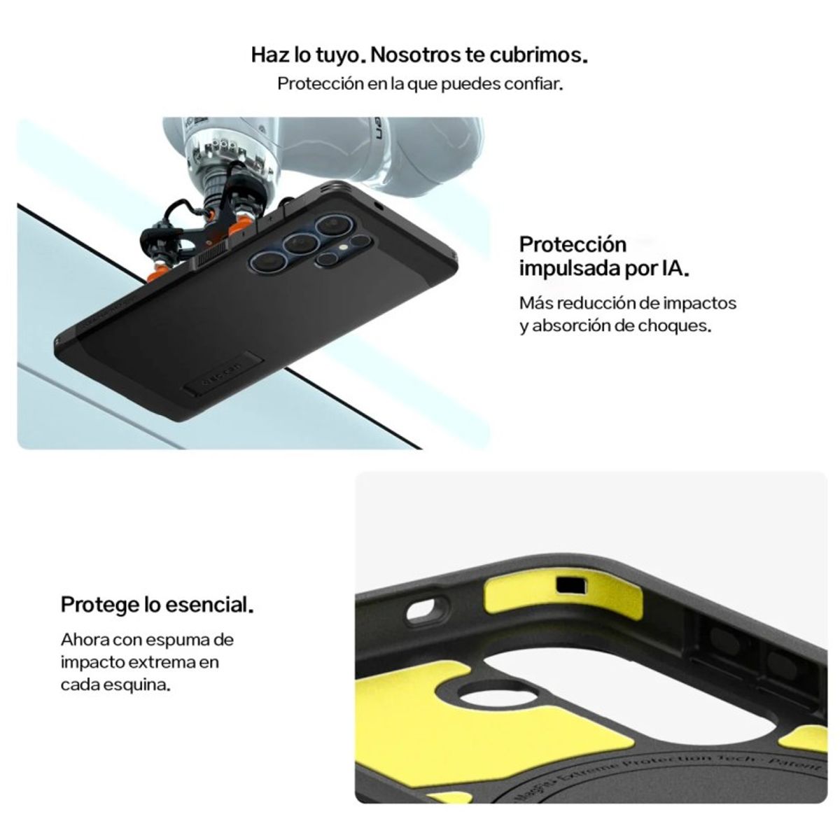 SPIGEN - Case Galaxy S25 Plus Spigen MagSafe Resistente Negro De USA