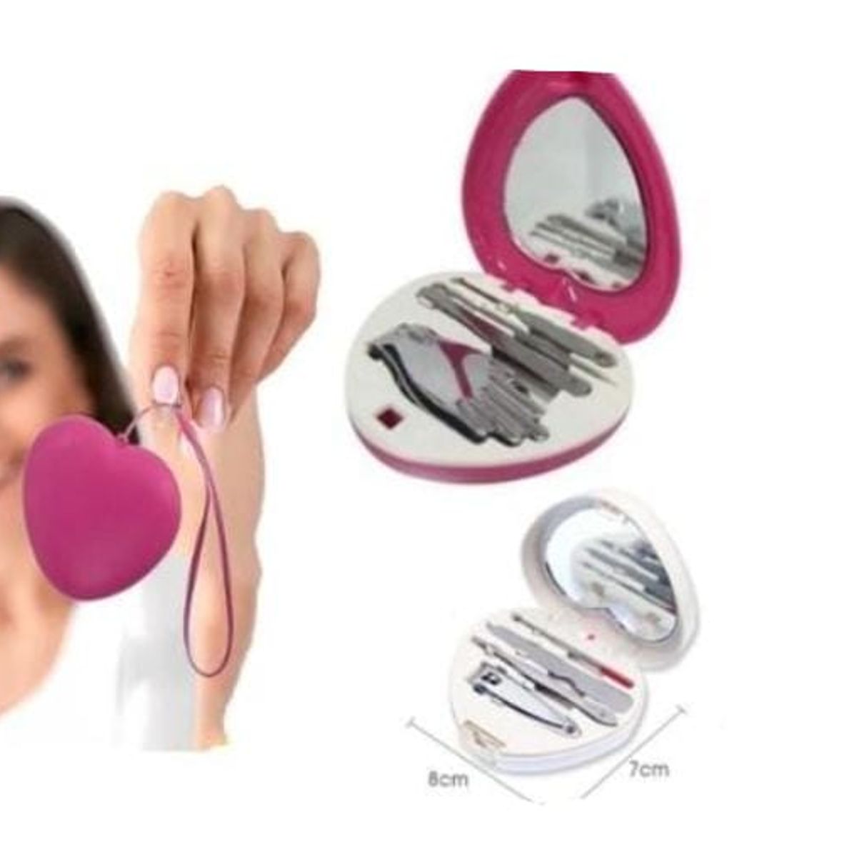 GENERICO - Llavero Set 4 pzas manicure portátil de emergencia