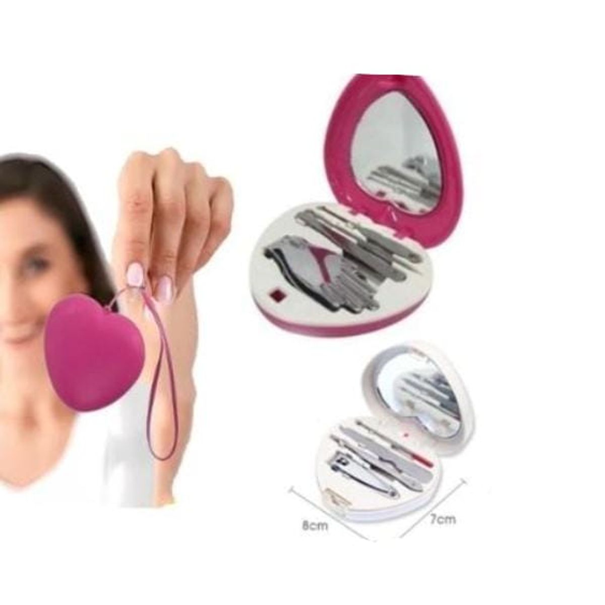 GENERICO - Llavero Set 4 pzas manicure portátil de emergencia