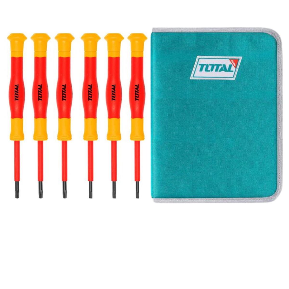 TOTAL TOOLS - Destornillador dielectrico 1000V jgo x 6pz dprecision TOTAL