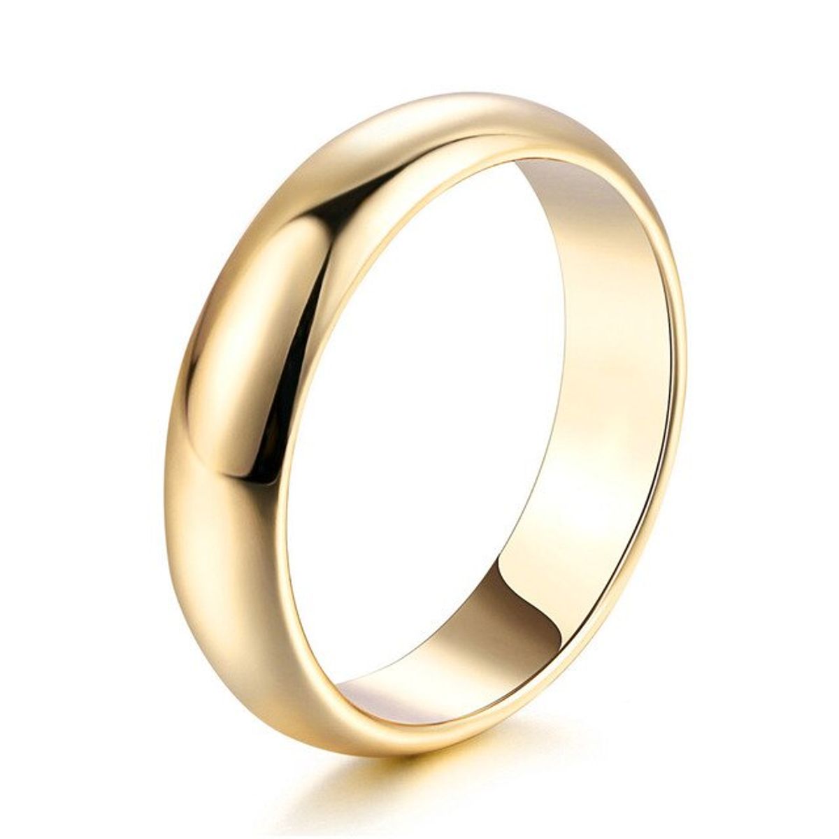 GENERICO - Anillo Compromiso Peace Yellow Bañado18K Novia San Valentin Genieka