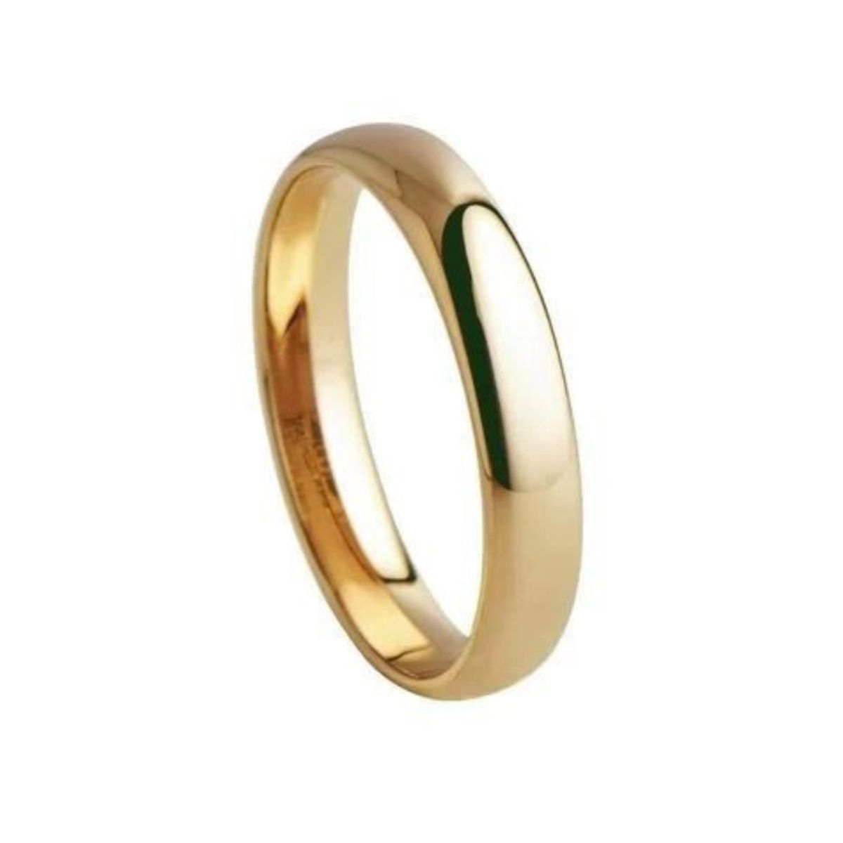 GENERICO - Anillo Compromiso Peace Yellow Bañado18K Novia San Valentin Genieka