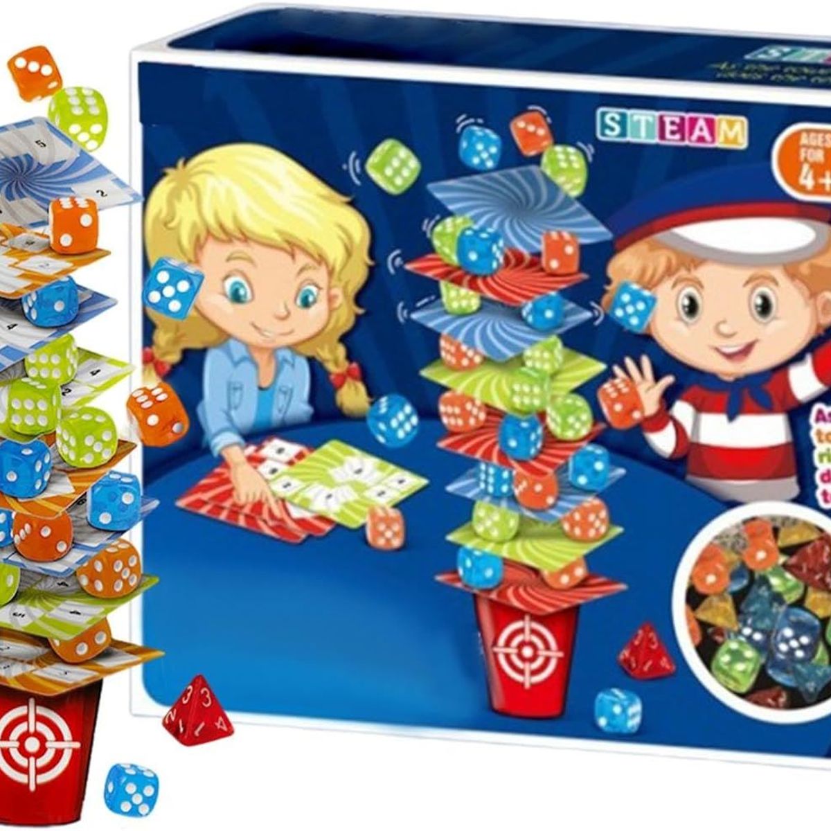 GENERICO - Juegos De Mesa De Dados Apilables Para Niños