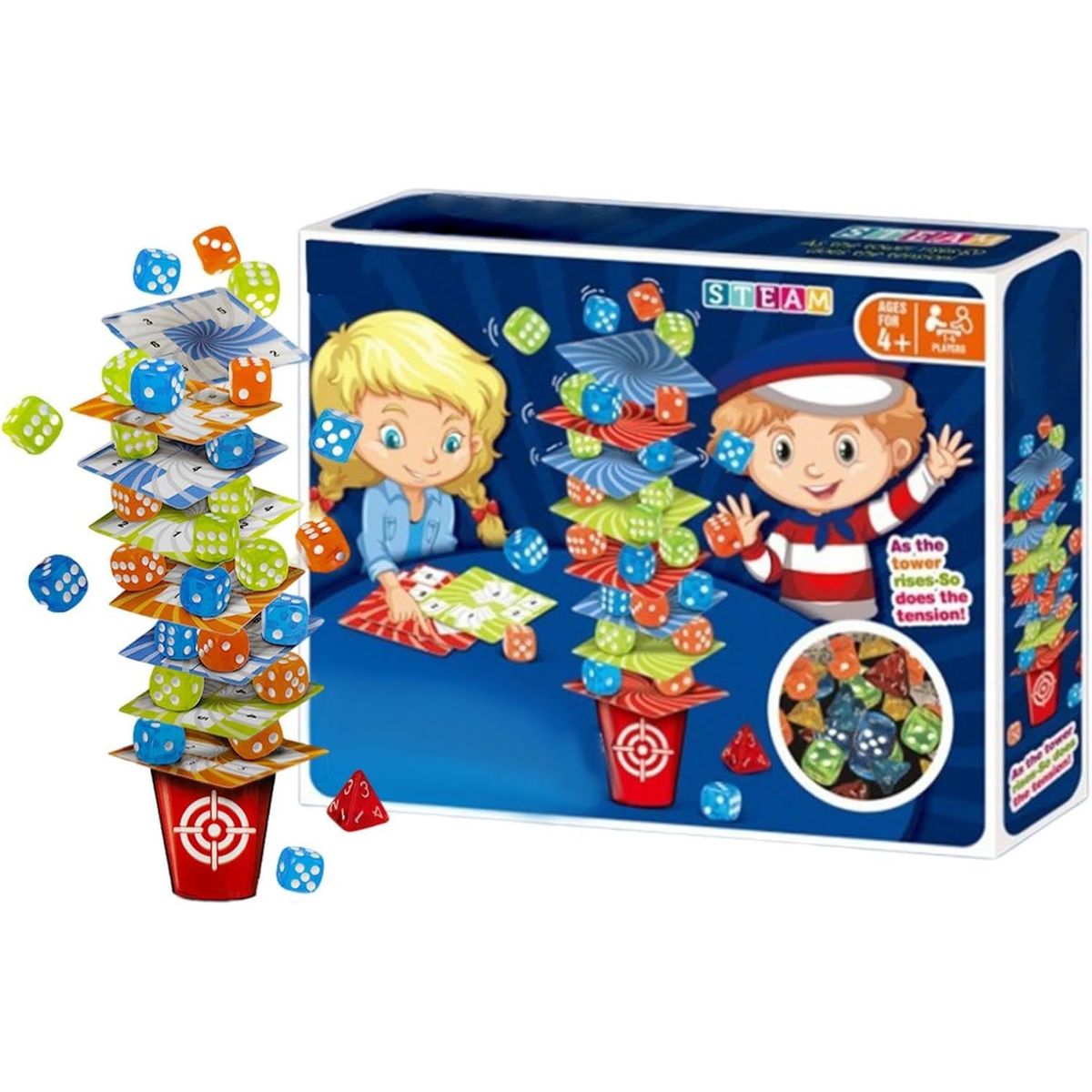 GENERICO - Juegos De Mesa De Dados Apilables Para Niños