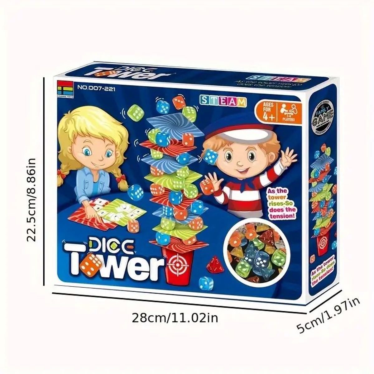 GENERICO - Juegos De Mesa De Dados Apilables Para Niños