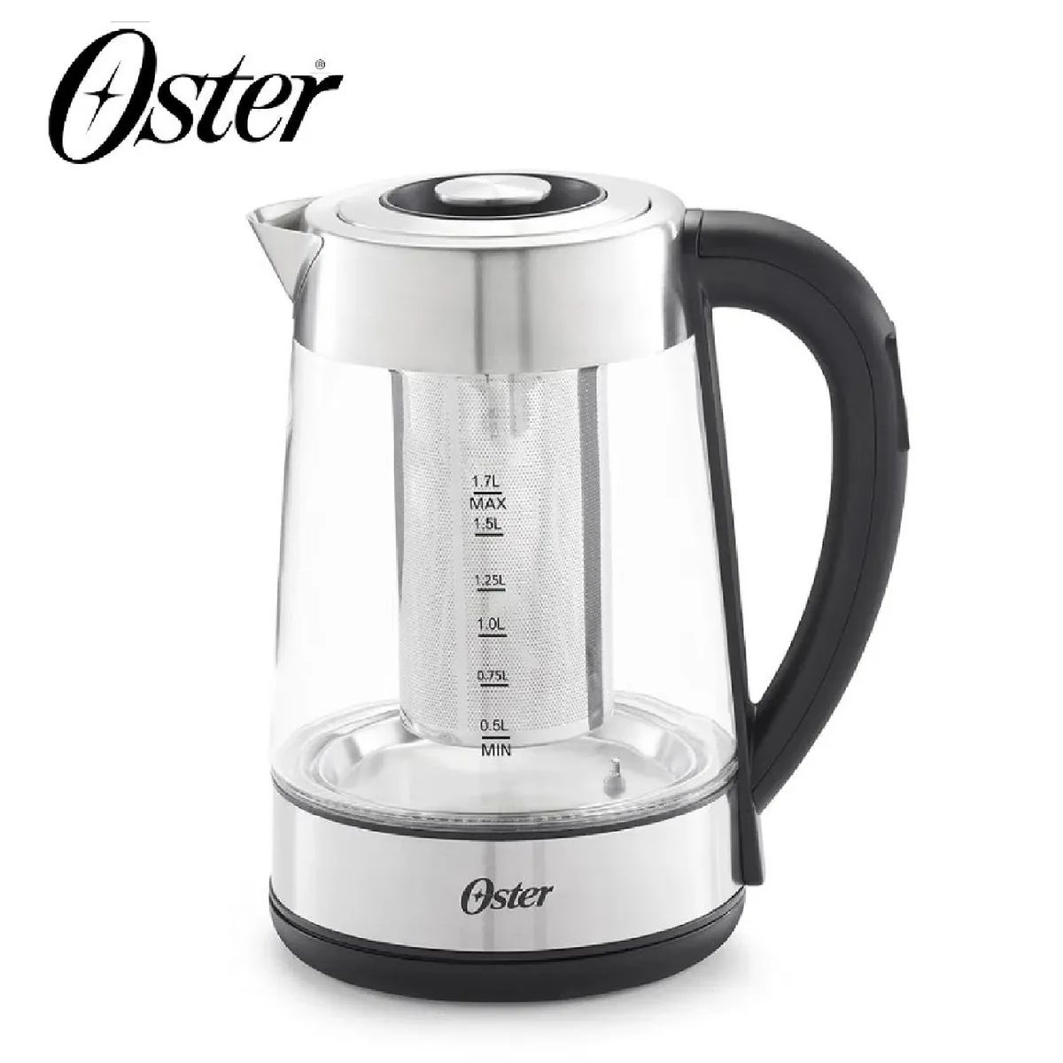 OSTER - Hervidor Eléctrico de Vidrio Oster 1.7 LBVSTKT8990-053 con Infusor