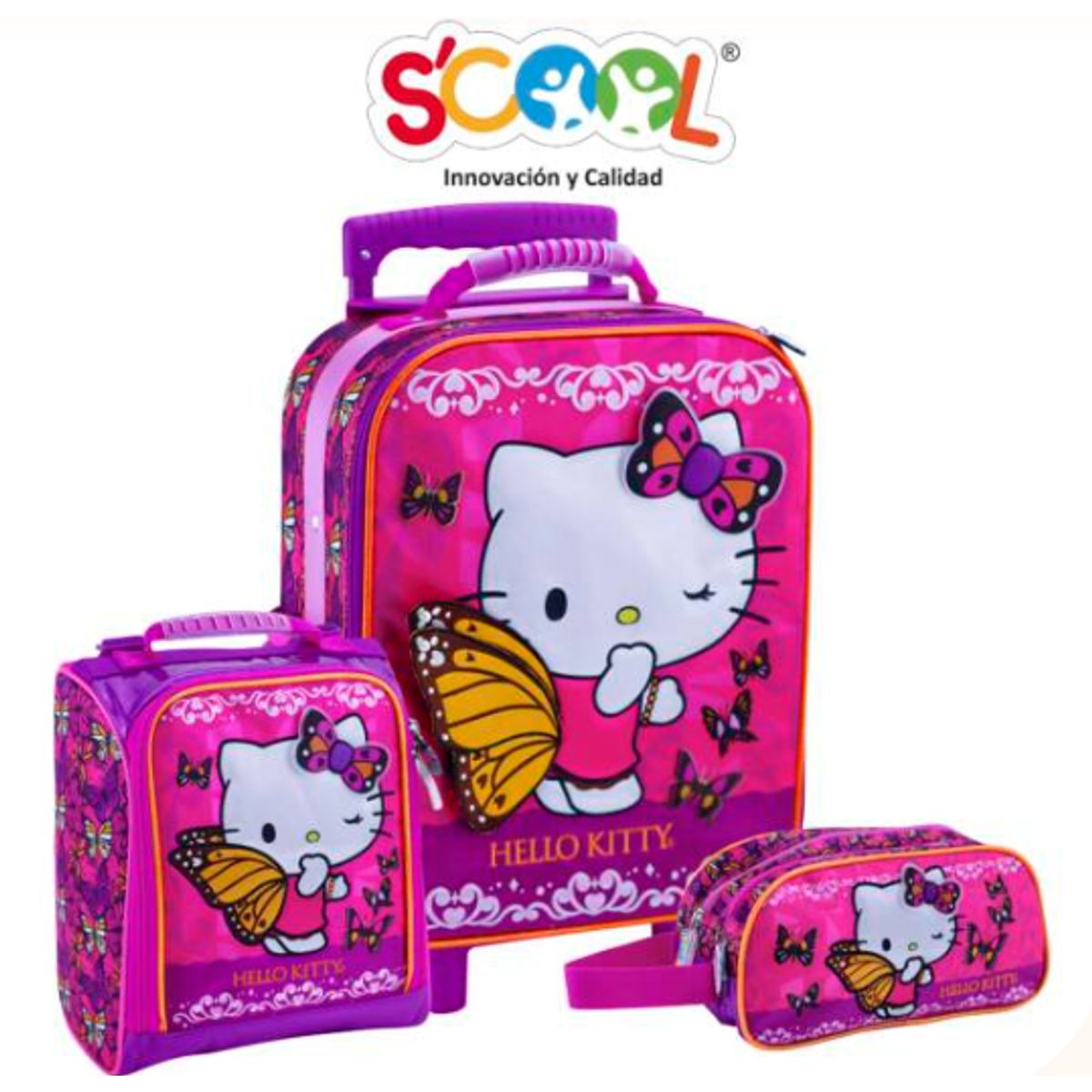 GENERICO - Pack de Maleta+lonchera+cartuchera