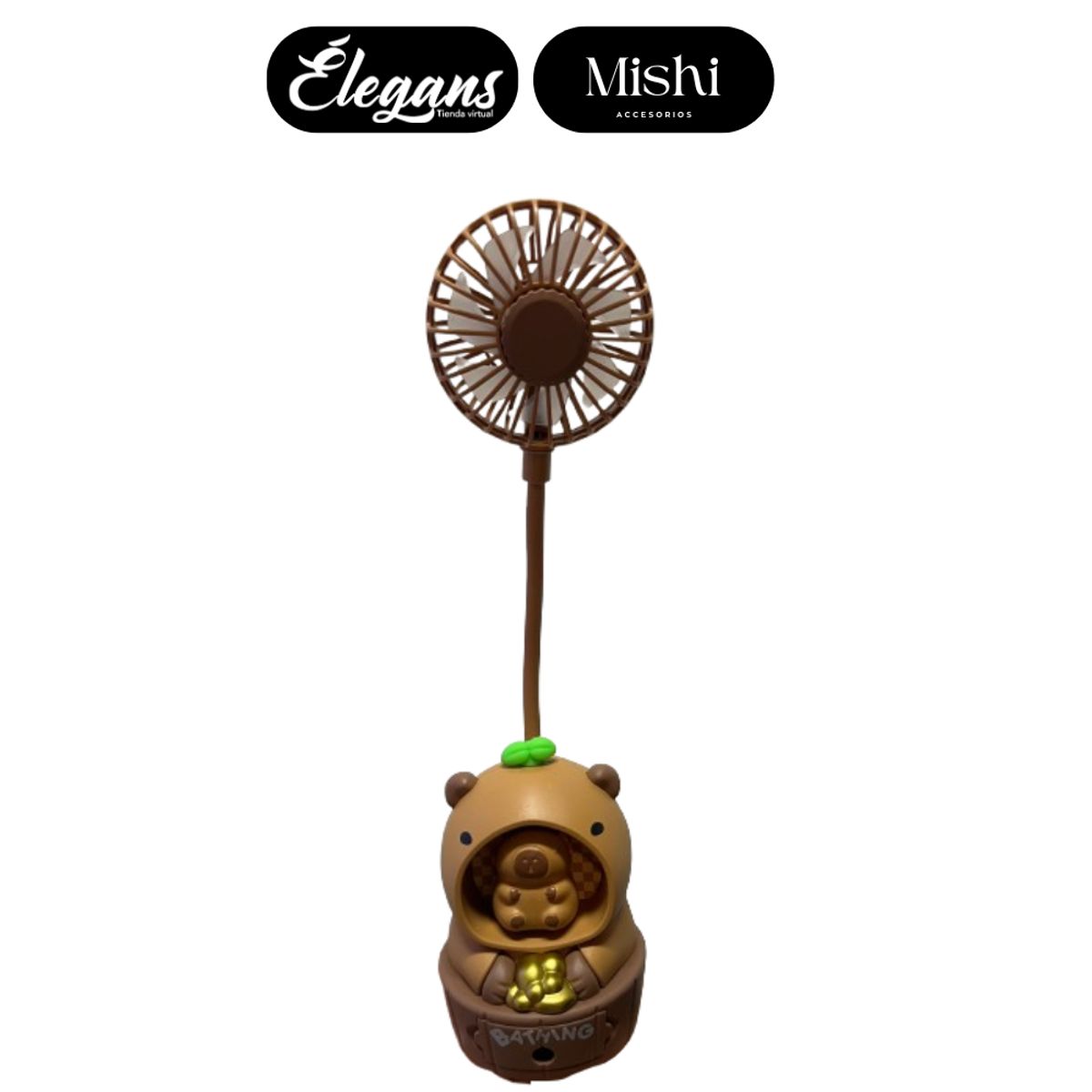 ROMAX - Capibara ventilador de mano kawai TAF0058 Élegans