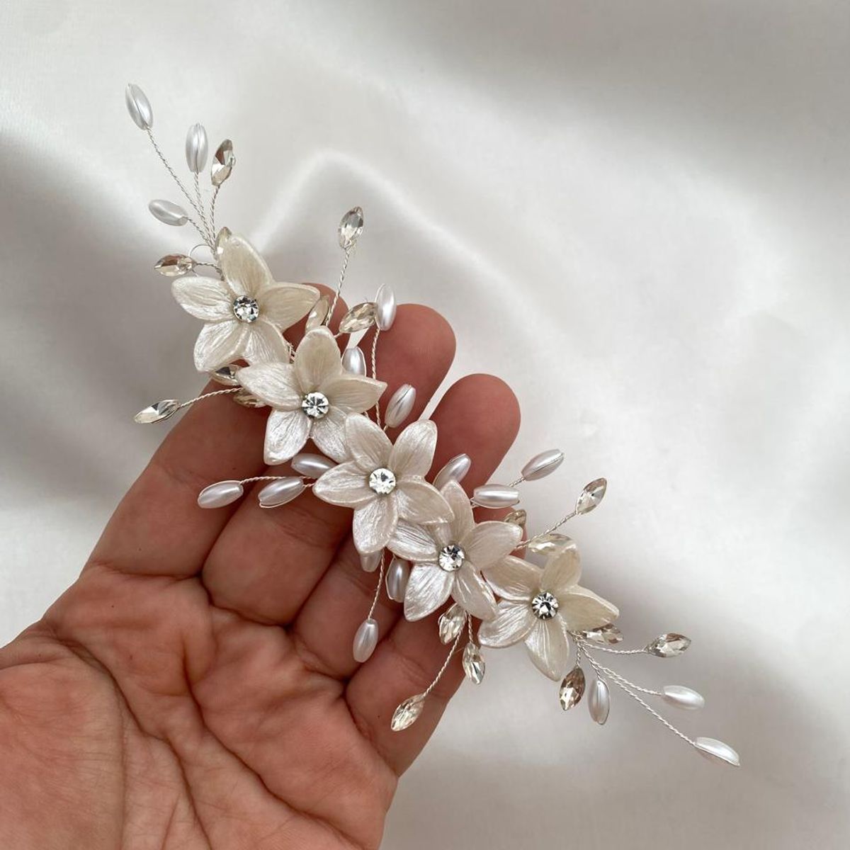 GENERICO - TOCADO TIARA ACCESORIO PARA NOVIA