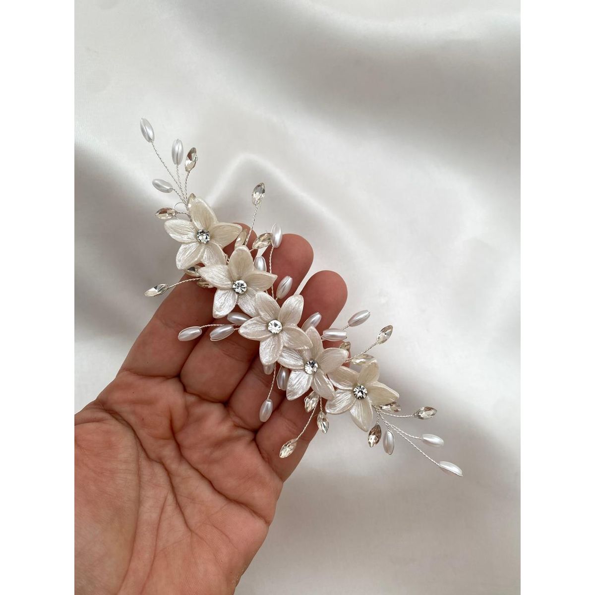 GENERICO - TOCADO TIARA ACCESORIO PARA NOVIA