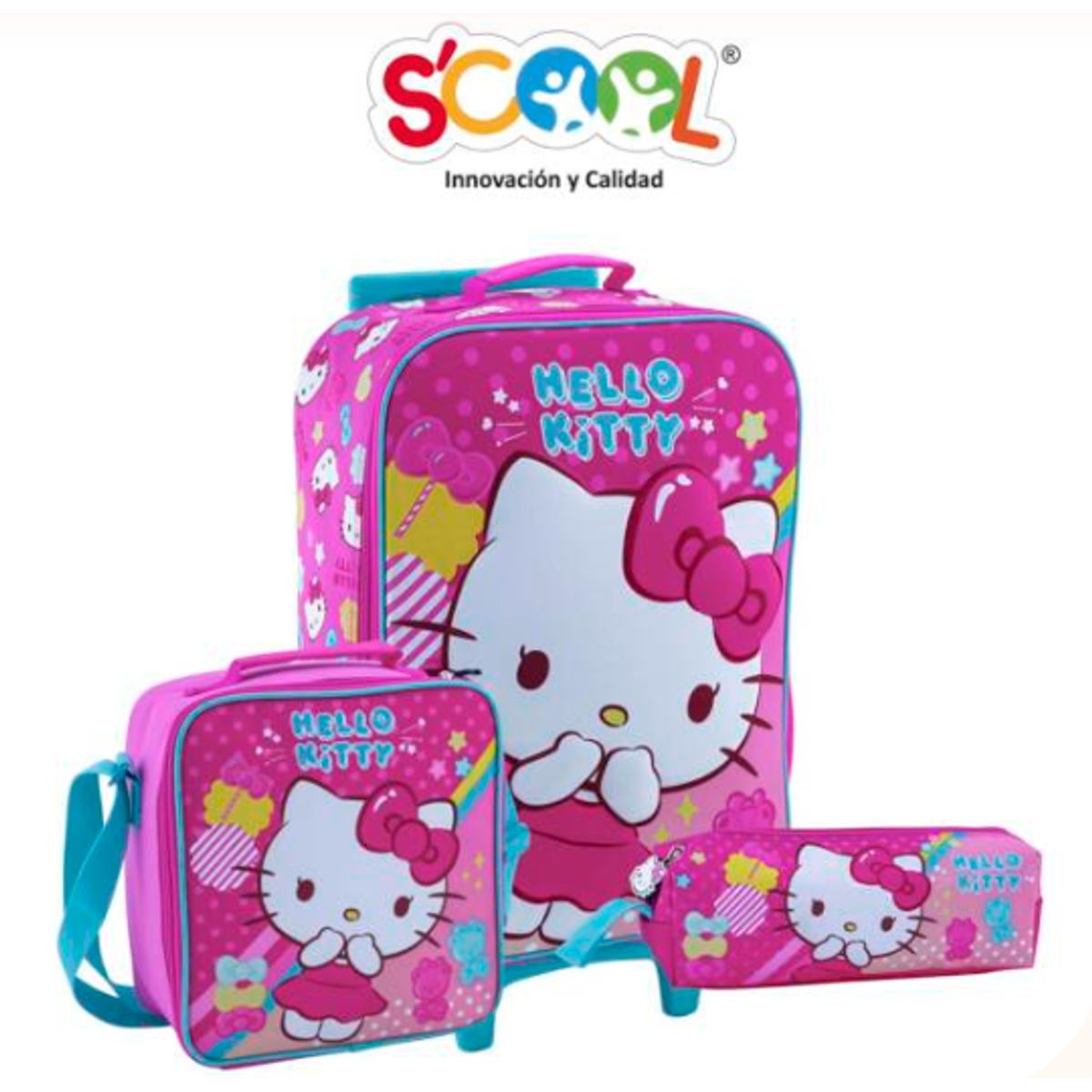 GENERICO - Pack de Maleta+lonchera+cartuchera