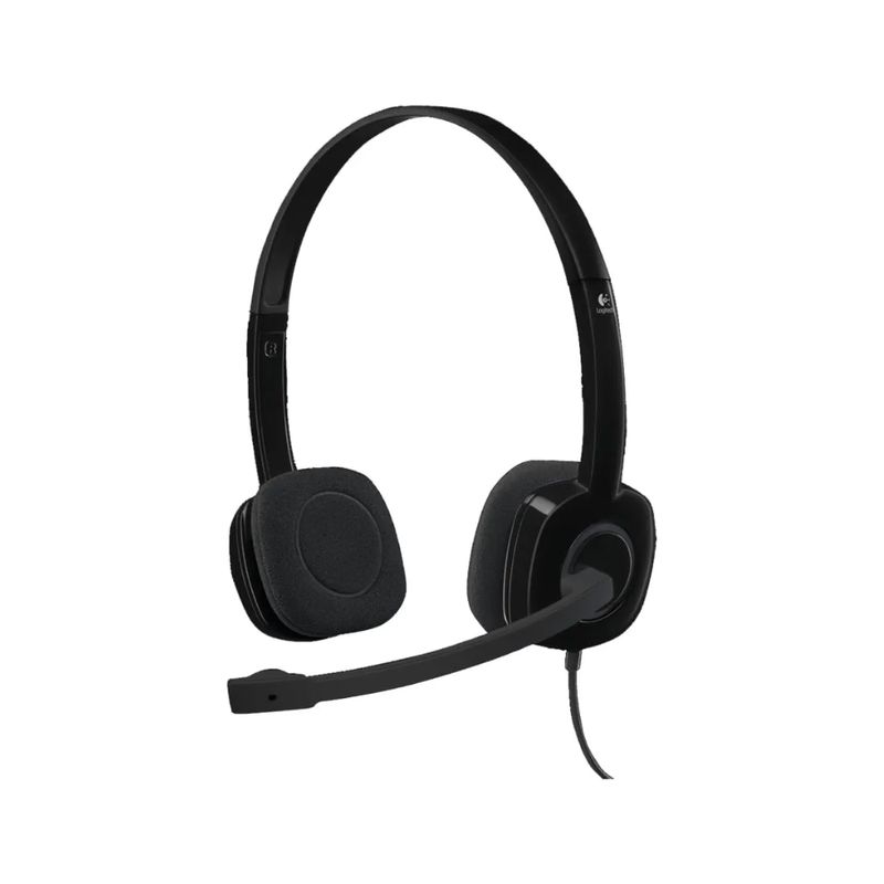LOGITECH - AUDÍFONOS CON MICRÓFONO LOGITECH H151 STEREO CON CABLE NEGRO