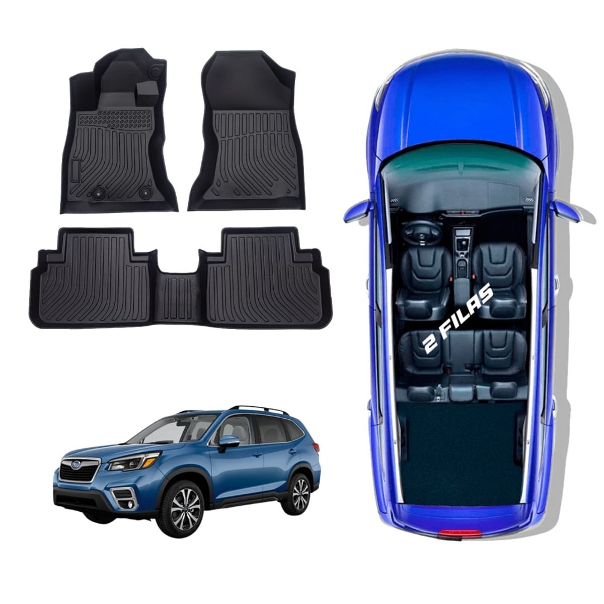 GENERICO - PROTECTOR CUBRE PISO 5D SUBARU FORESTER 2019-2023