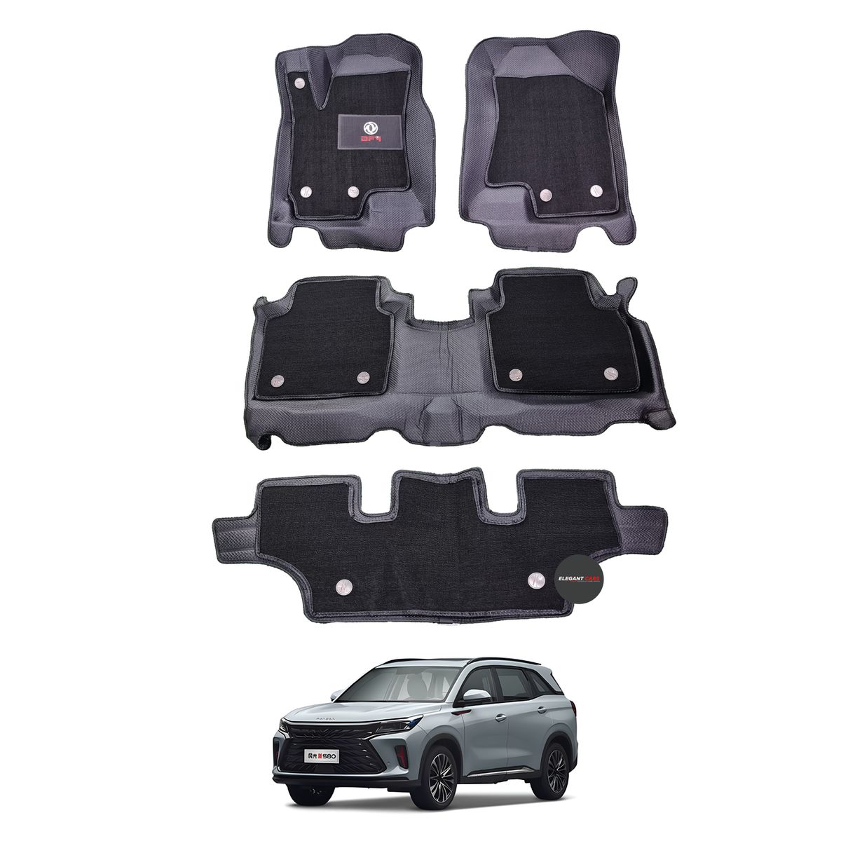 JET - Piso Diamante +Bandeja Protectora 5D Pro DFSK GLORY 580 2022