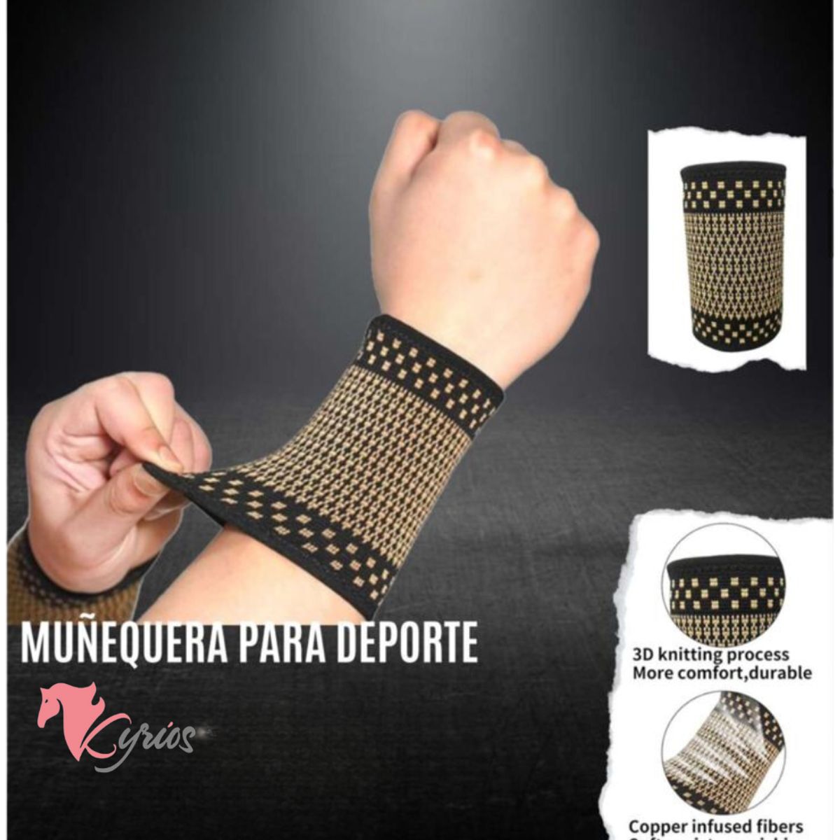 NO LOGO - Muñequera Deportiva De Compresión