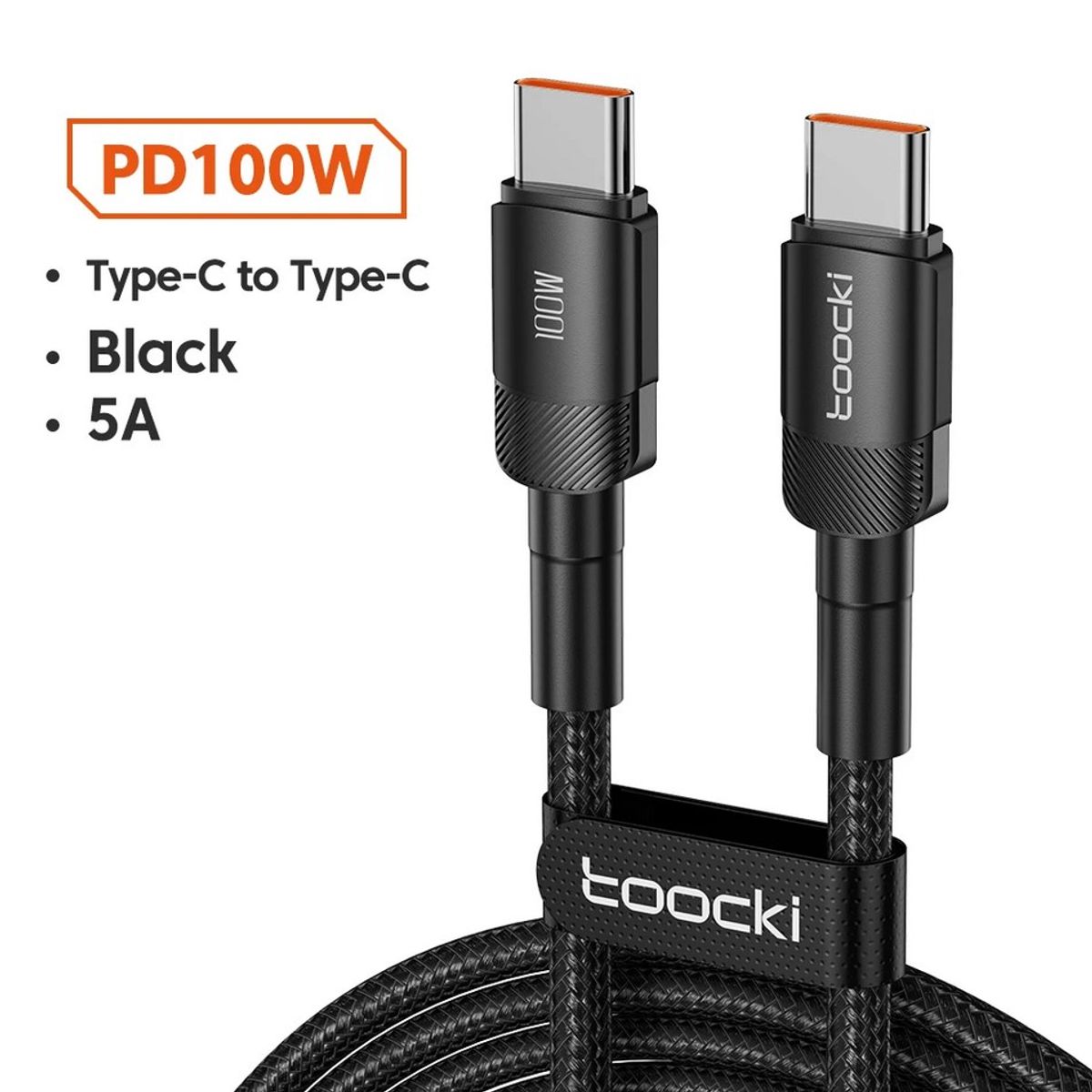 OEM - Cable Tipo C Largo - 3 Metros 100W Carga Rapida y Datos - Toocky