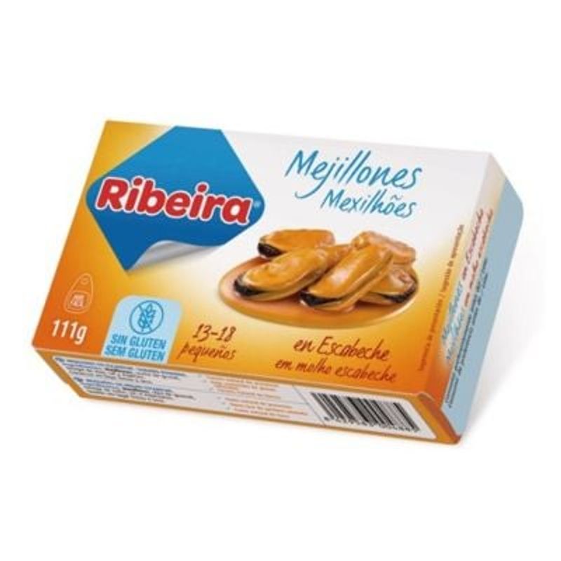 GOURMET 117 - CONSERVA DE MEJILLONES EN ESCABECHE 1318 SIN GLUTEN - 111G