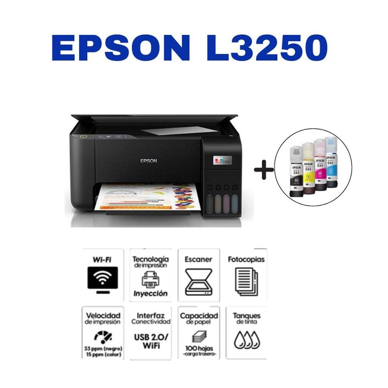EPSON - IMPRESORA   MULTIFUNCIONAL EPSON L3250 WIFI