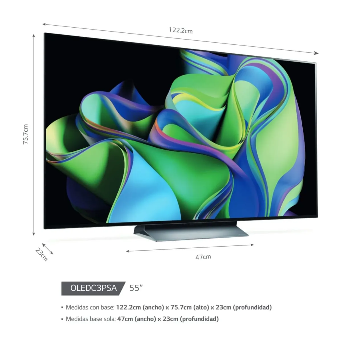 LG - Televisor LG OLED  55" Smart Tv Ultra HD 4K OLED55C3PSA - 2023