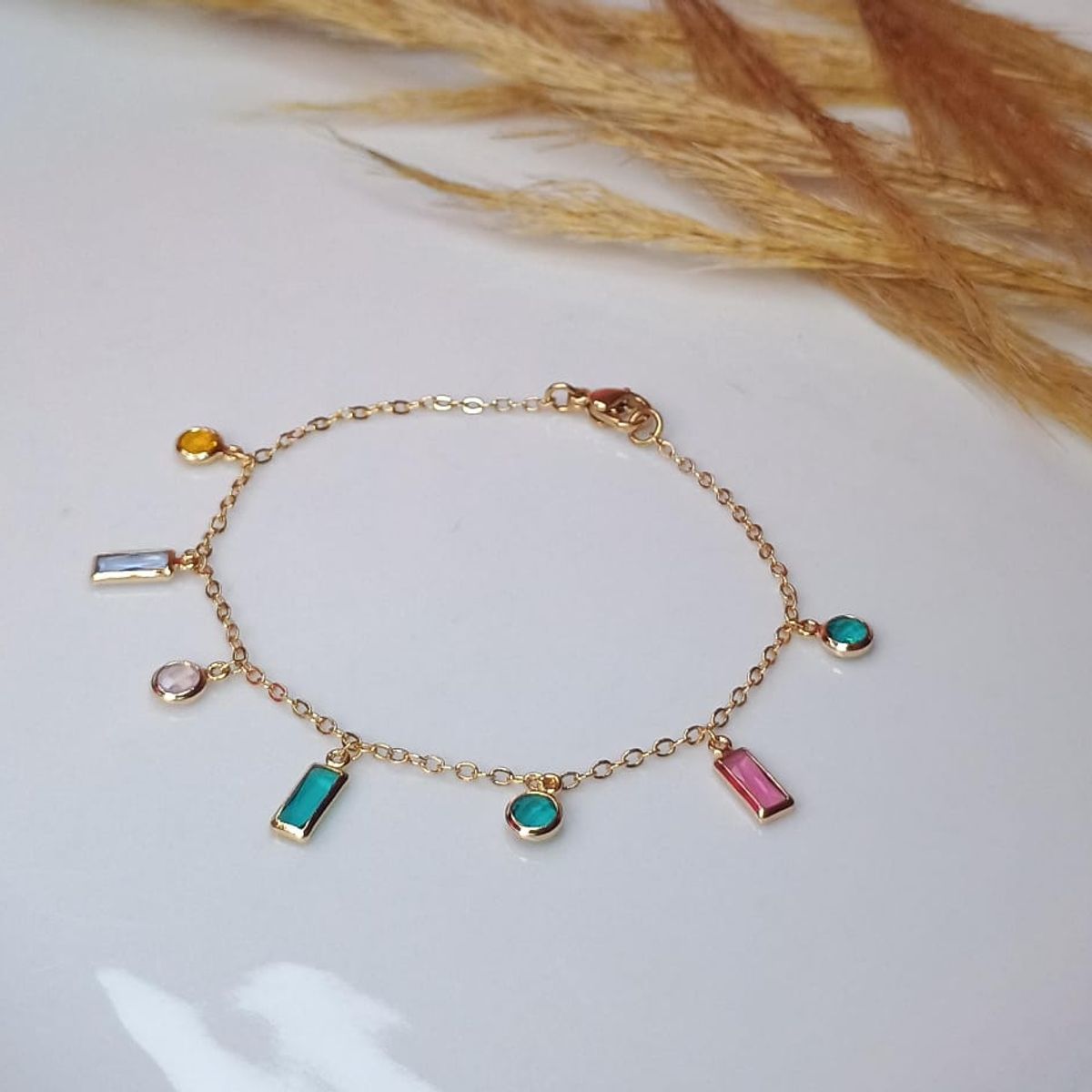 MORITA BAG STORE - PULSERA PARA MUJER CON PIEDRERIA DE COLOR