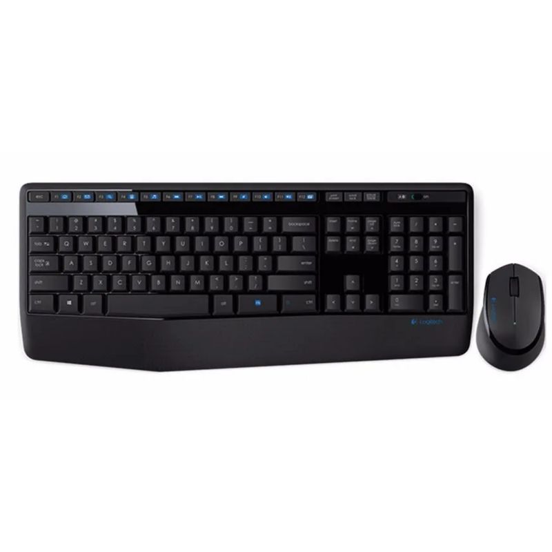 LOGITECH - TECLADO LOGITECH + MOUSE MK345 WIRELESS USB SP BLACK