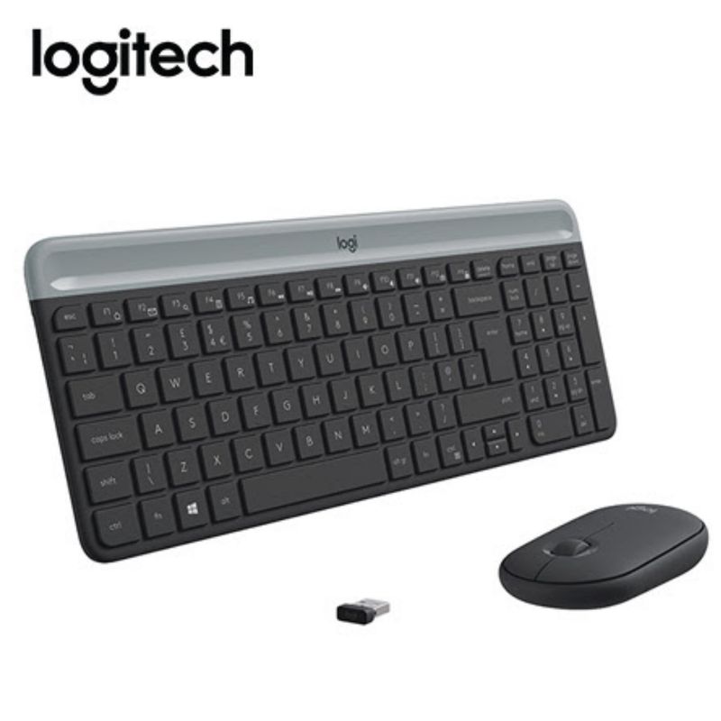 LOGITECH - TECLADO LOGITECH + MOUSE MK470 WIRELESS SLIM USB BLACK