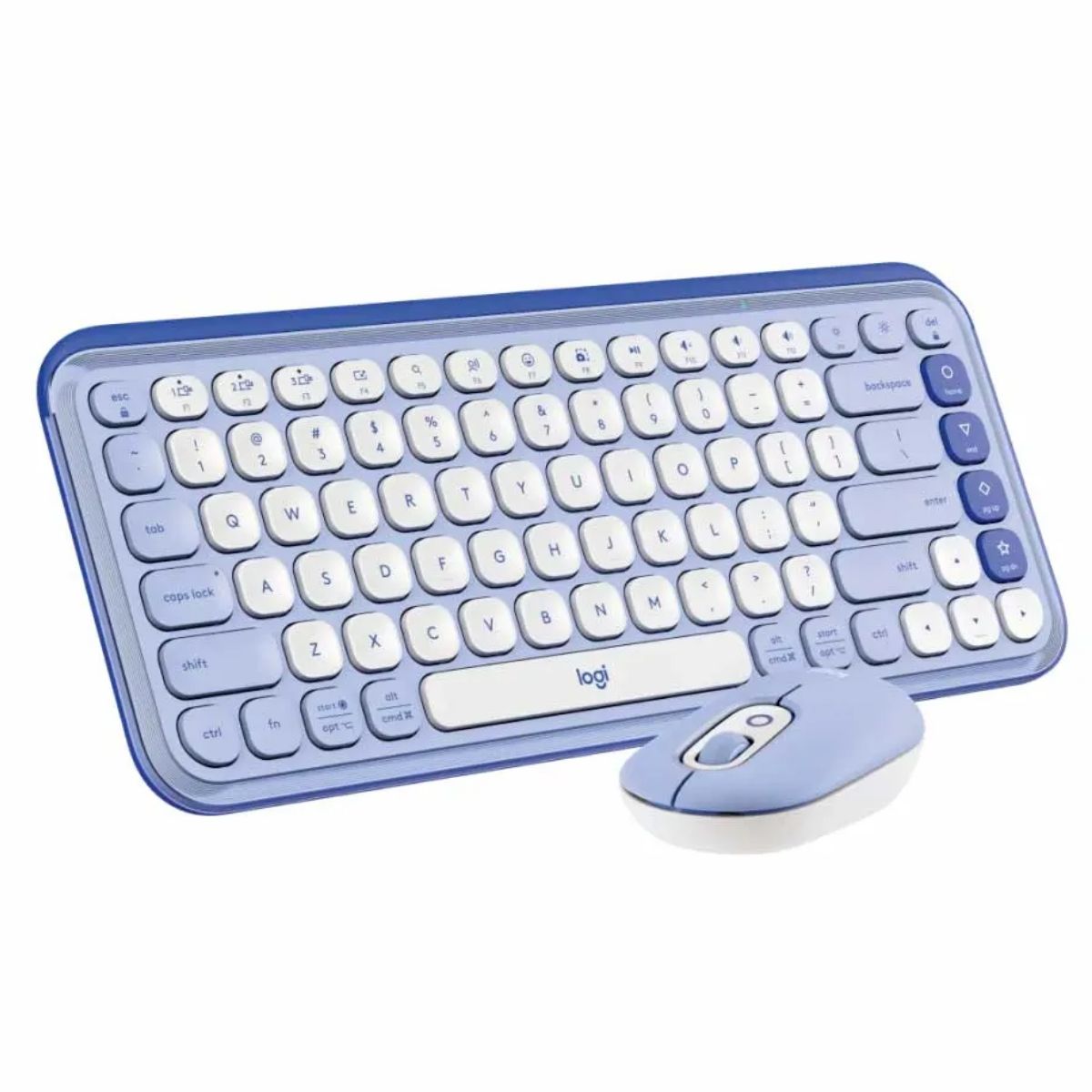 LOGITECH - TECLADO LOGITECH + MOUSE POP ICON PURPLE BLUETOOTH