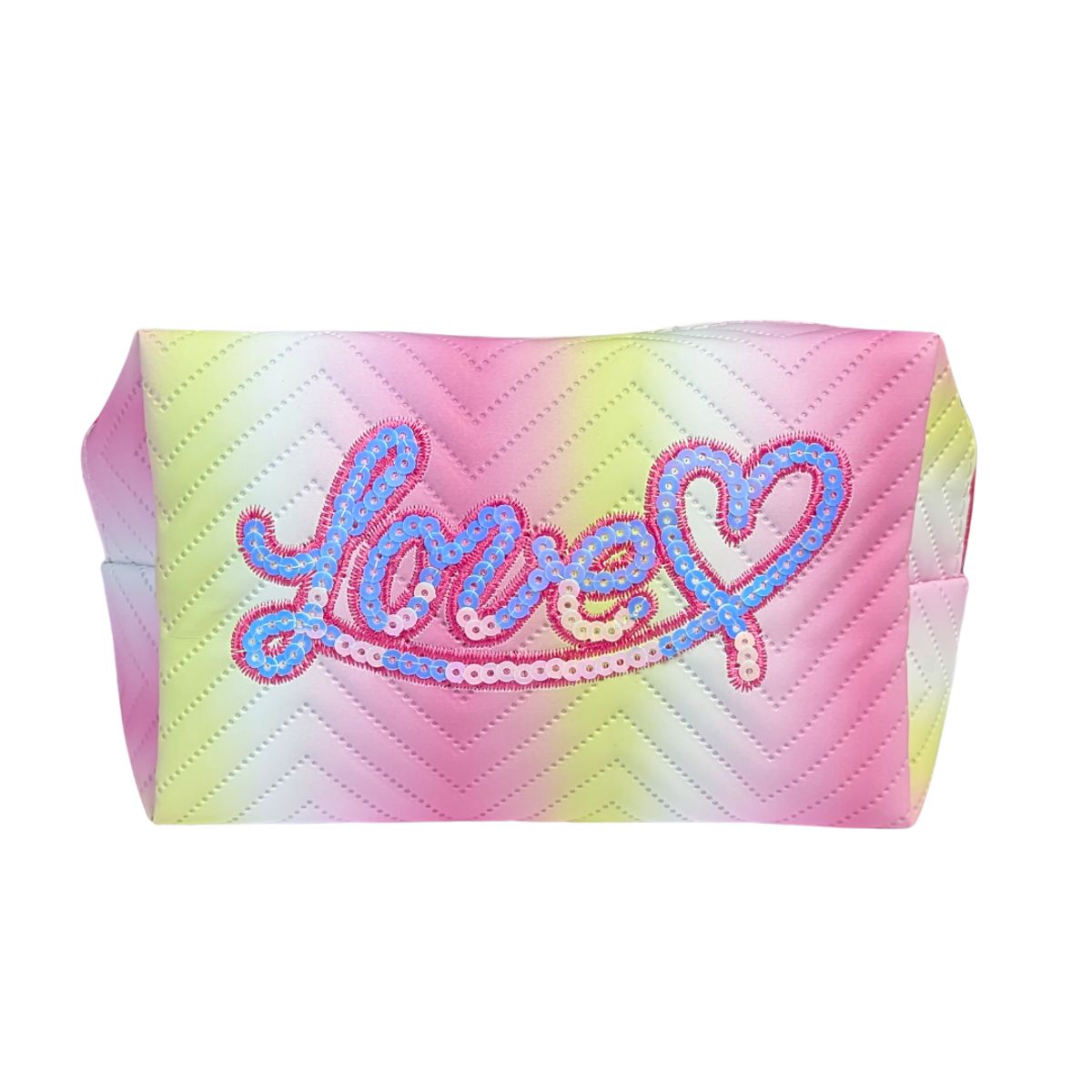 GENERICO - Neceser para maquillaje u otro Lentejuelas LOVE