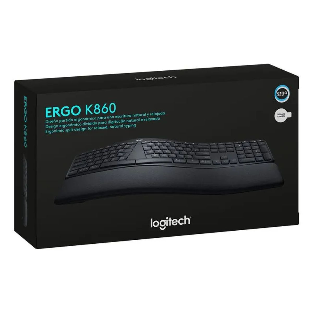LOGITECH - Teclado Logitech Ergo K860 Wireless  BT SP Black