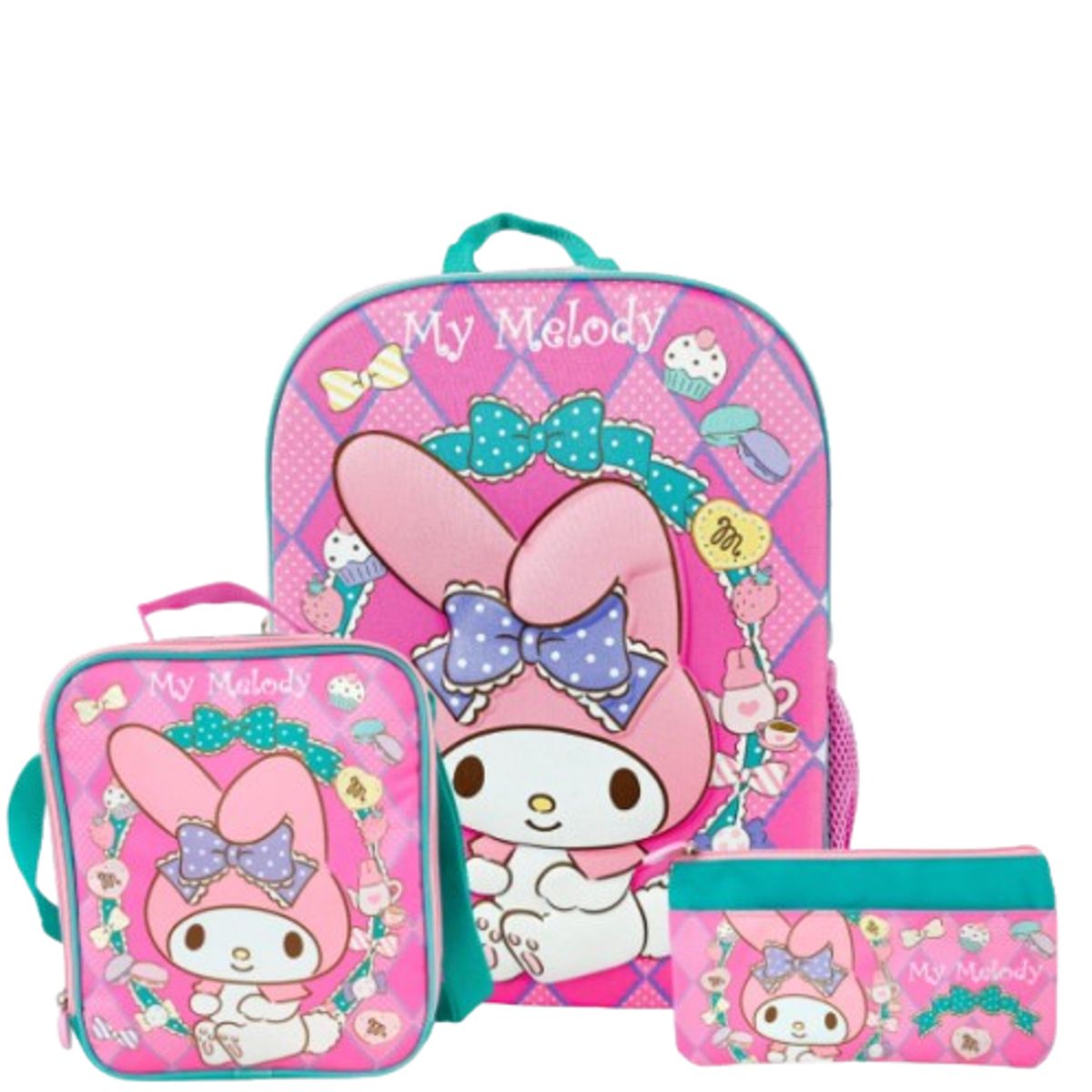 GENERICO - Set Mochila+Lonchera+Cartuchera