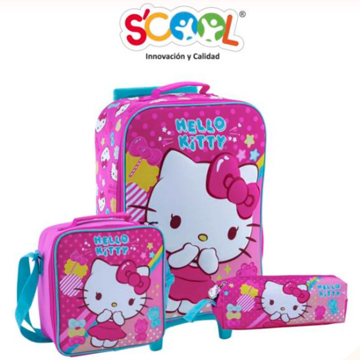 GENERICO - Pack de Maleta+lonchera+cartuchera