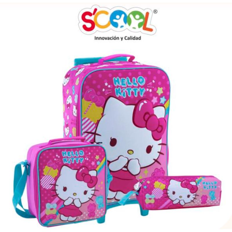 GENERICO - Pack de Maleta+lonchera+cartuchera